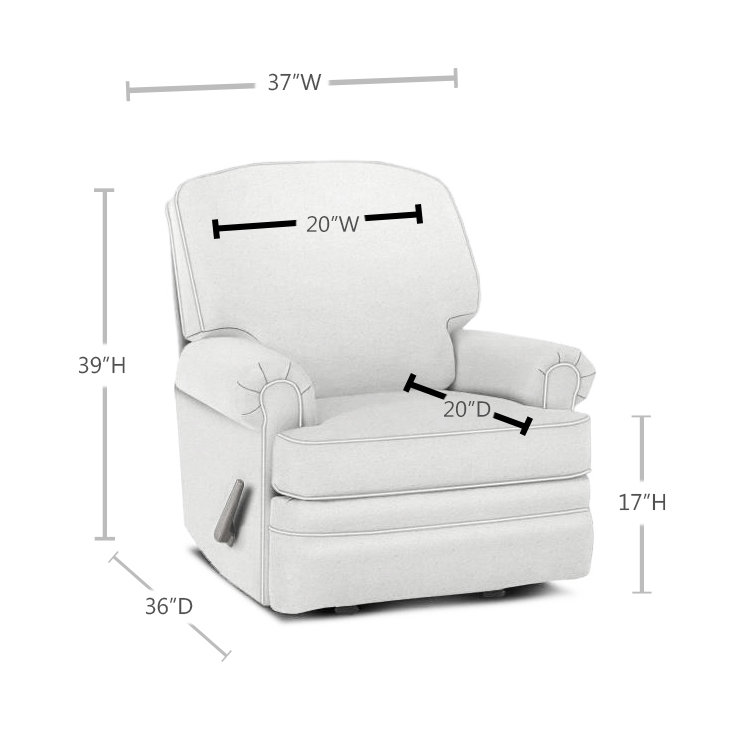 Wayfair Custom Upholstery™ Emily Swivel Reclining Glider & Reviews